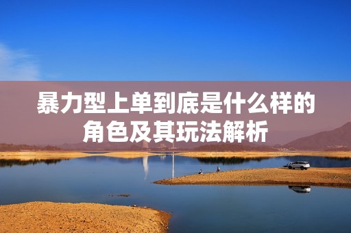 暴力型上单到底是什么样的角色及其玩法解析