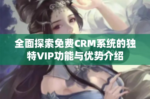 全面探索免费CRM系统的独特VIP功能与优势介绍