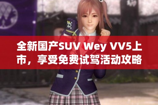 全新国产SUV Wey VV5上市，享受免费试驾活动攻略