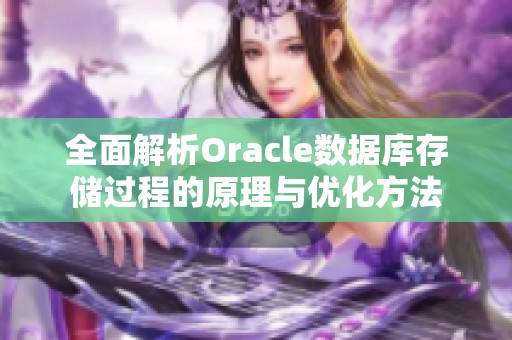 全面解析Oracle数据库存储过程的原理与优化方法