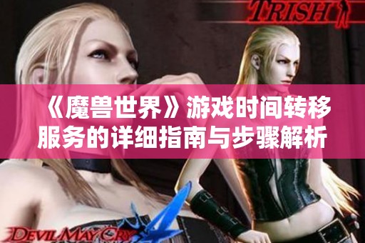 《魔兽世界》游戏时间转移服务的详细指南与步骤解析