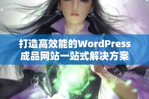 打造高效能的WordPress成品网站一站式解决方案