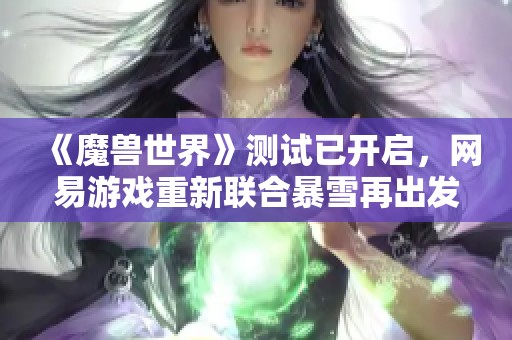 《魔兽世界》测试已开启，网易游戏重新联合暴雪再出发