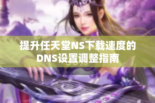 提升任天堂NS下载速度的DNS设置调整指南