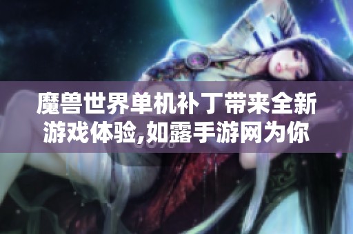 魔兽世界单机补丁带来全新游戏体验,如露手游网为你揭秘