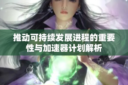 推动可持续发展进程的重要性与加速器计划解析