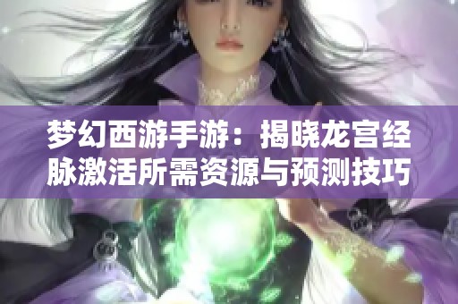 梦幻西游手游：揭晓龙宫经脉激活所需资源与预测技巧