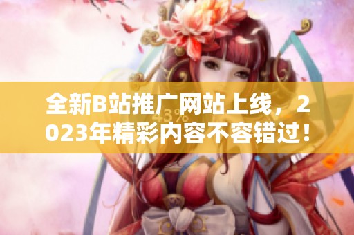 全新B站推广网站上线，2023年精彩内容不容错过！