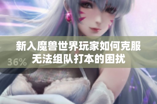 新入魔兽世界玩家如何克服无法组队打本的困扰