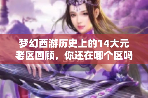 梦幻西游历史上的14大元老区回顾，你还在哪个区吗