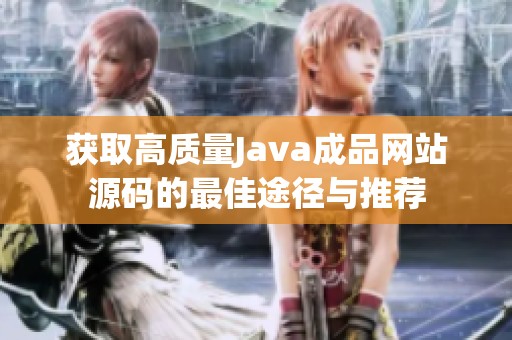 获取高质量Java成品网站源码的最佳途径与推荐