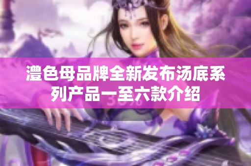 澧色母品牌全新发布汤底系列产品一至六款介绍