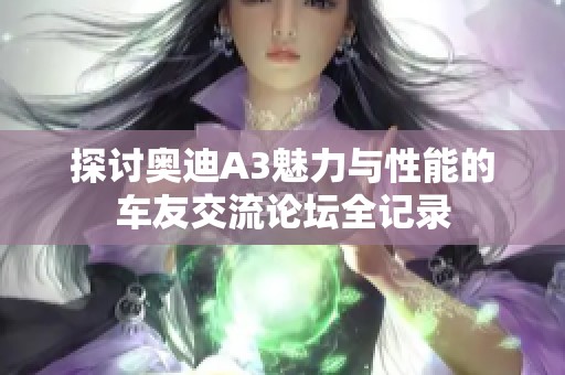 探讨奥迪A3魅力与性能的车友交流论坛全记录