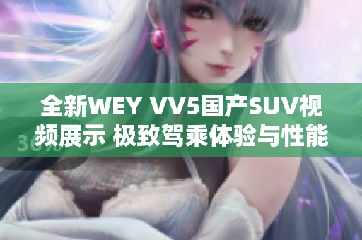 全新WEY VV5国产SUV视频展示 极致驾乘体验与性能解析