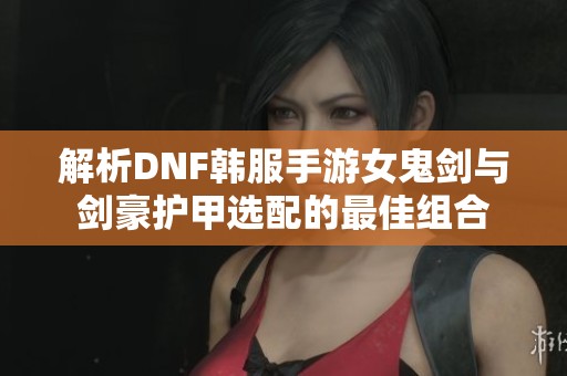 解析DNF韩服手游女鬼剑与剑豪护甲选配的最佳组合