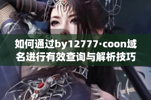 如何通过by12777·coon域名进行有效查询与解析技巧