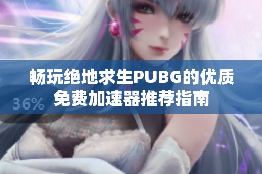 畅玩绝地求生PUBG的优质免费加速器推荐指南