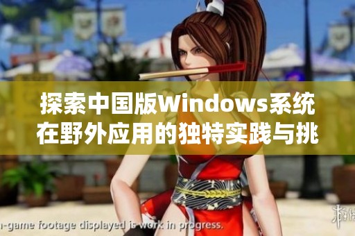 探索中国版Windows系统在野外应用的独特实践与挑战