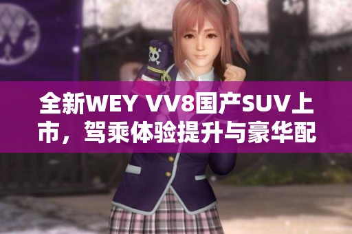 全新WEY VV8国产SUV上市，驾乘体验提升与豪华配置兼得