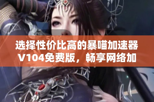 选择性价比高的暴喵加速器V104免费版，畅享网络加速体验