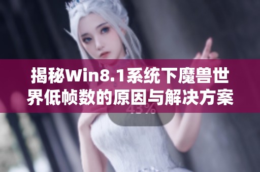 揭秘Win8.1系统下魔兽世界低帧数的原因与解决方案