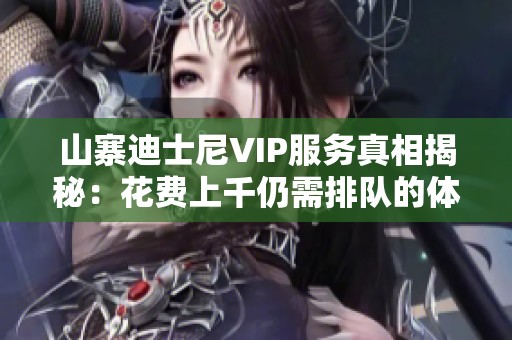 山寨迪士尼VIP服务真相揭秘：花费上千仍需排队的体验