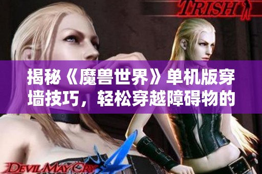 揭秘《魔兽世界》单机版穿墙技巧，轻松穿越障碍物的方法！