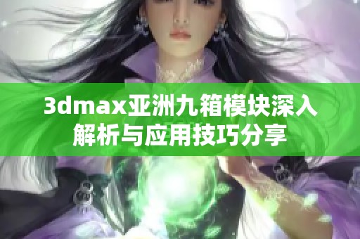 3dmax亚洲九箱模块深入解析与应用技巧分享