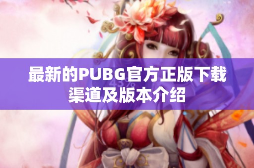 最新的PUBG官方正版下载渠道及版本介绍