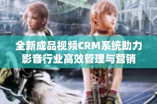 全新成品视频CRM系统助力影音行业高效管理与营销