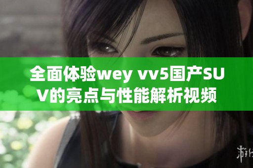 全面体验wey vv5国产SUV的亮点与性能解析视频