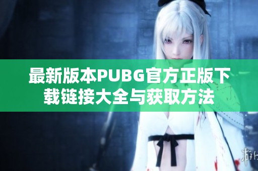 最新版本PUBG官方正版下载链接大全与获取方法