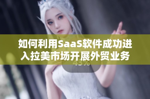 如何利用SaaS软件成功进入拉美市场开展外贸业务